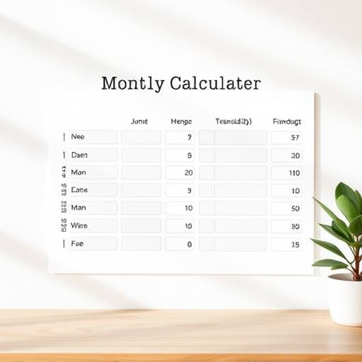 Calculadora de presupuesto mensual