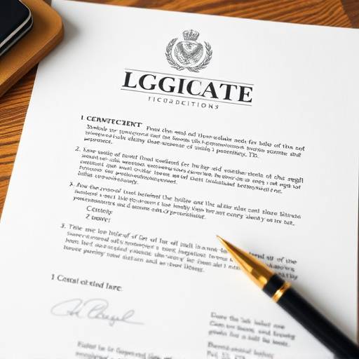 Imagen ilustrativa de un documento legal