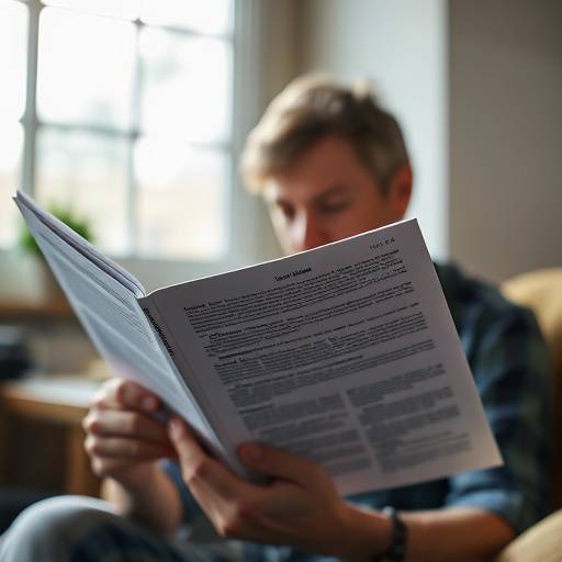 Imagen que representa una persona leyendo un documento con atenci&oacute;n