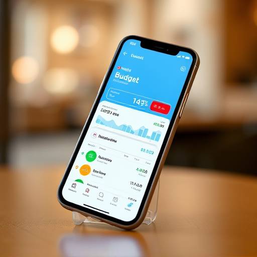 La pantalla de un tel&radic;&copy;fono m&radic;&ge;vil mostrando una aplicaci&radic;&ge;n de presupuesto, simbolizando la automatizaci&radic;&ge;n financiera.