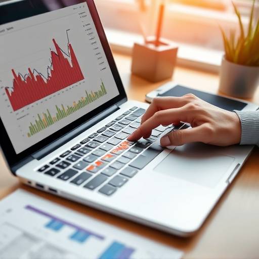 Una persona analizando gr&radic;&deg;ficos financieros en una computadora port&radic;&deg;til, representando la planificaci&radic;&ge;n financiera.